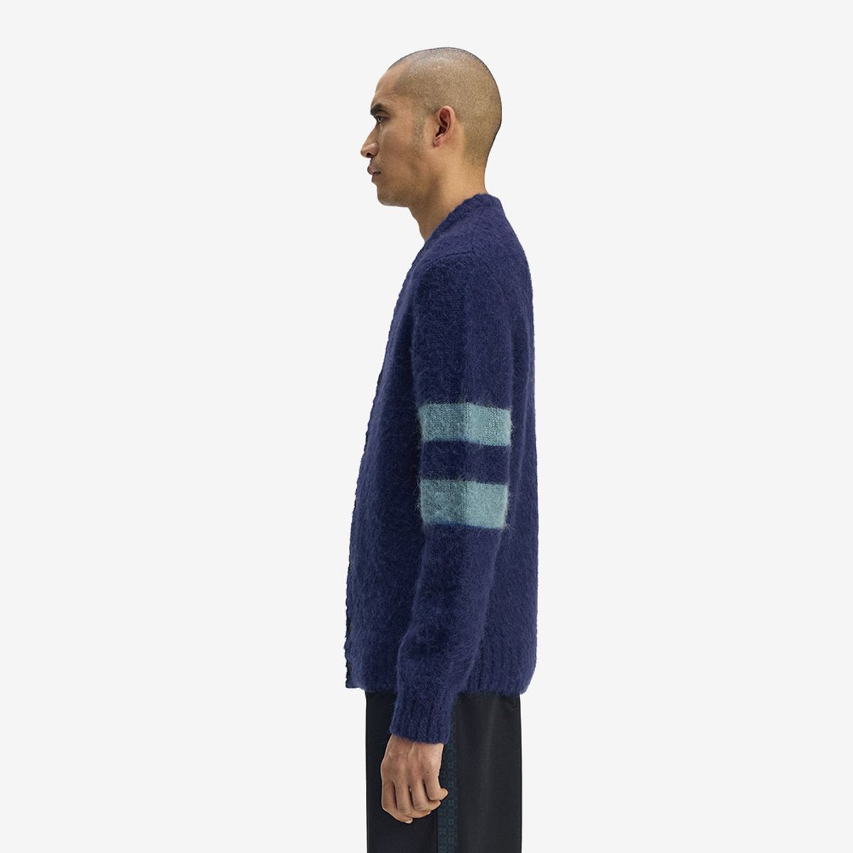 프레드페리(FRED PERRY) [Sharp] 청키 팁 슬리브 가디건 - 프렌치 네이비 AFPM2531550-143