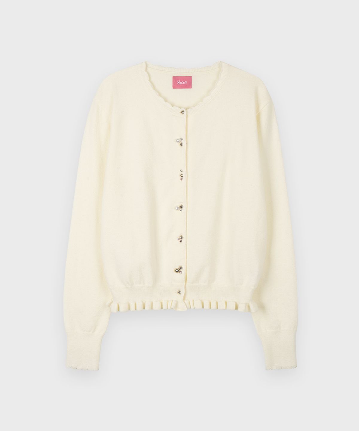 시눈(SINOON) Silver Pebble Cardigan (Ivory)