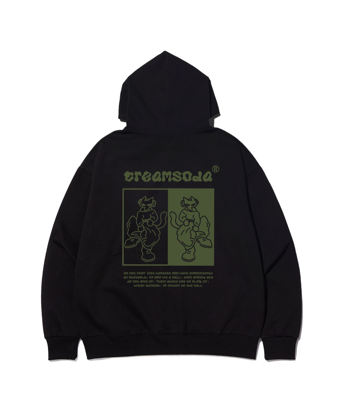 크림소다랩(CREAM SODA LAB) 스트릿 두들 라인 집업 후드