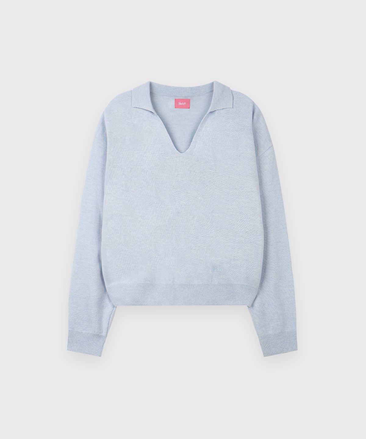 시눈(SINOON) Sinoon Logo Collar Knit (Blue)