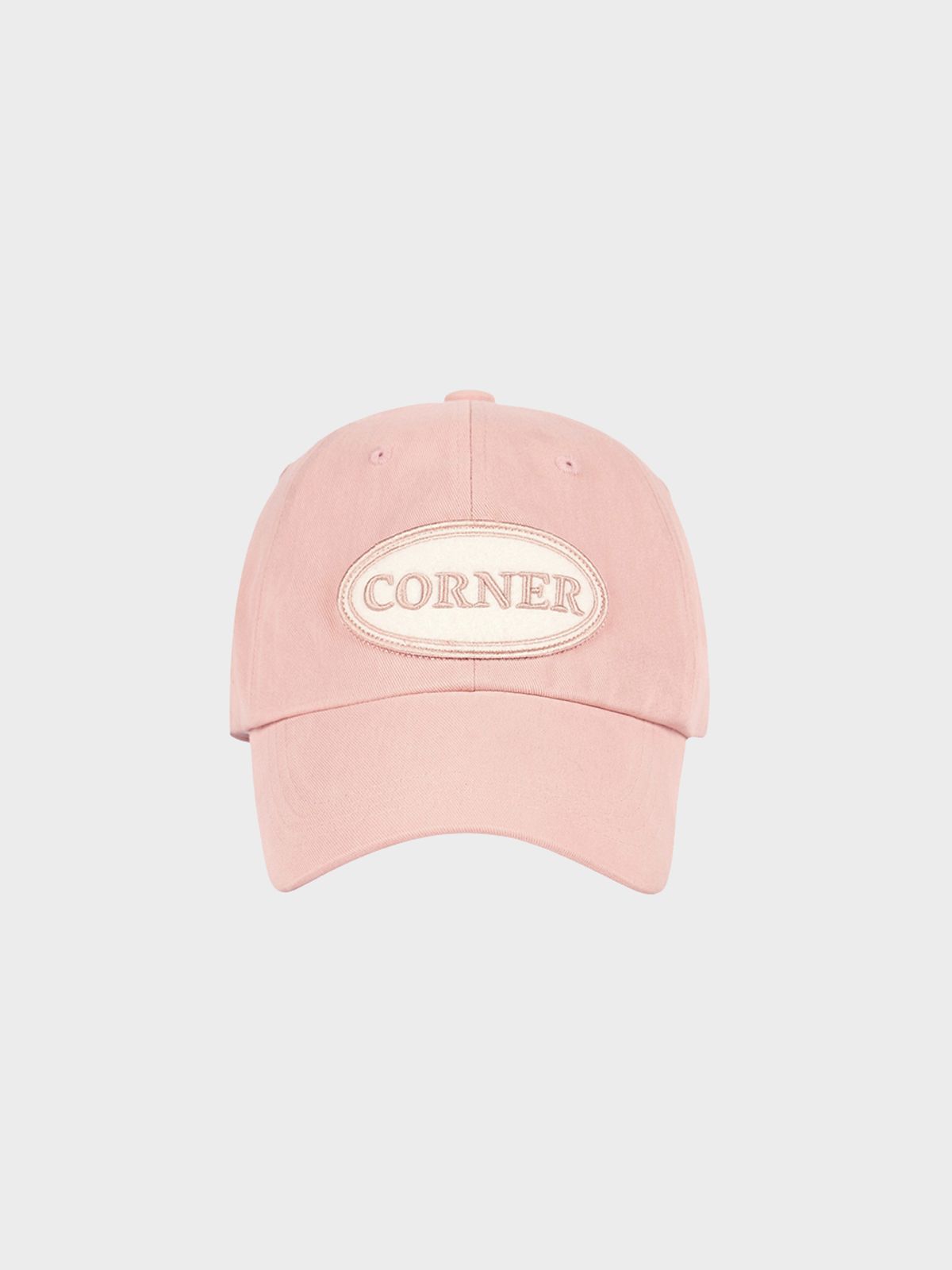 앳코너(ATCORNER) 오벌 와펜 볼캡 핑크 AT5HEF005LP