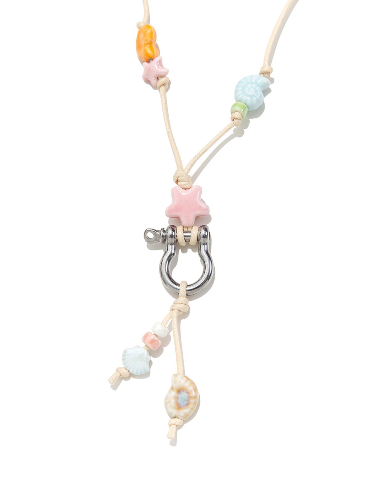 글로니(GLOWNY) SOFT BEADS GLASSES HOLDER NECKLACE (IVORY)