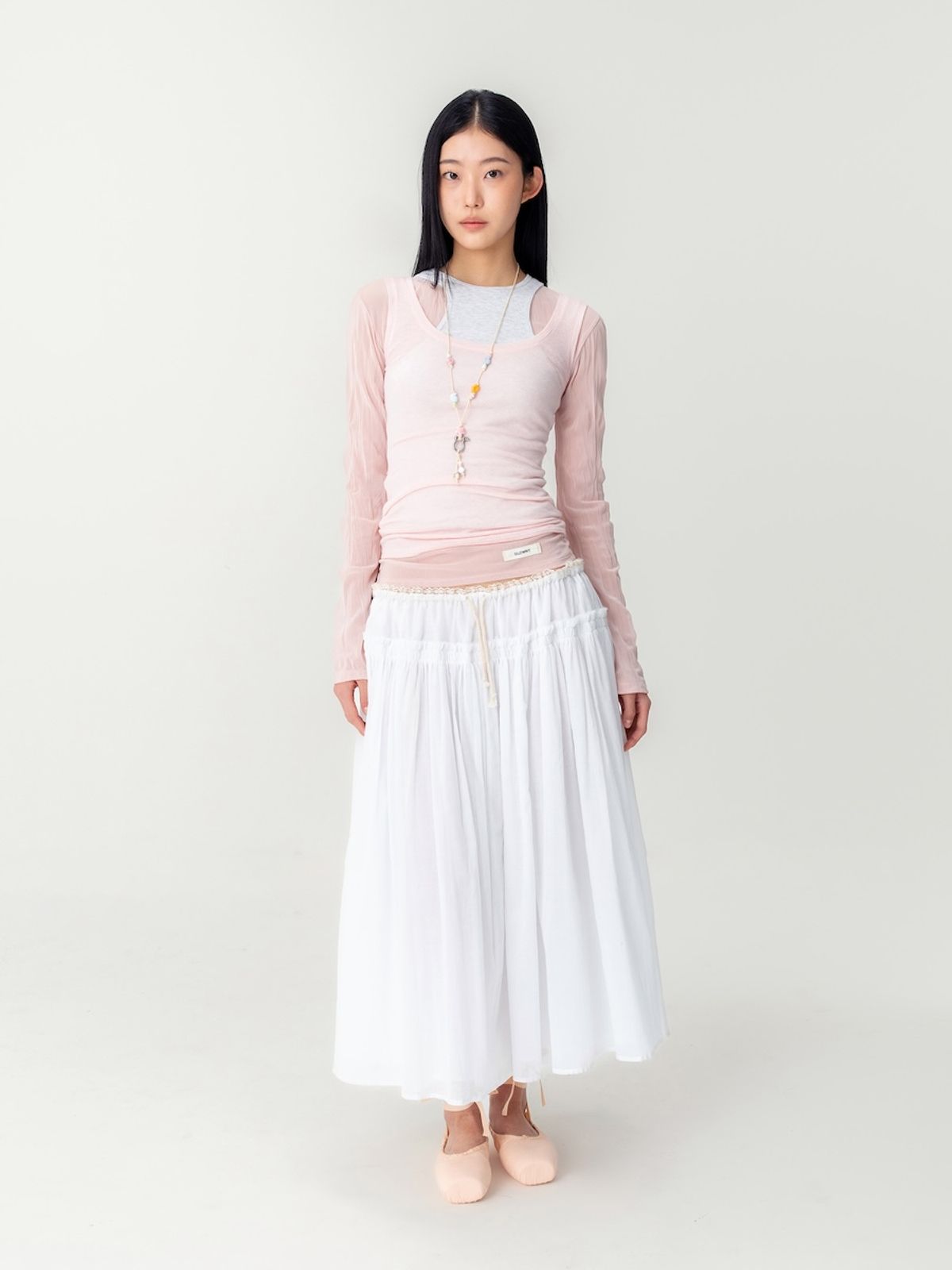 글로니(GLOWNY) SOFT BEADS GLASSES HOLDER NECKLACE (IVORY)
