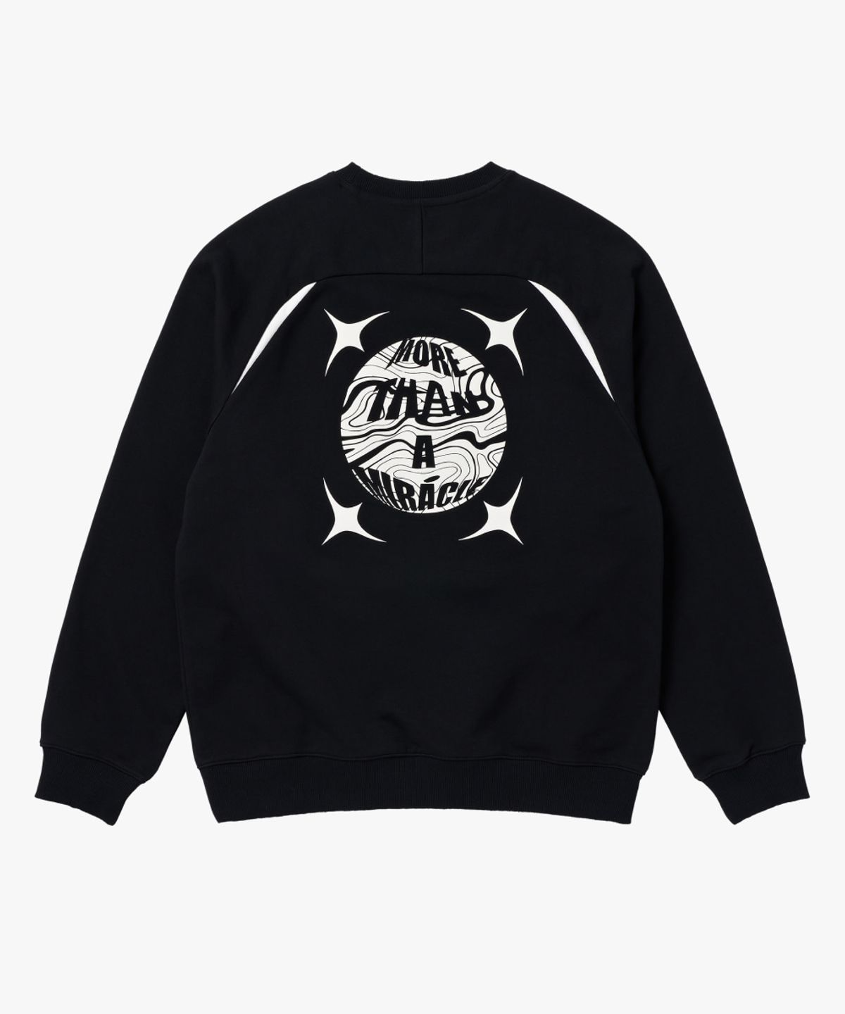 골스튜디오(GOALSTUDIO) GFC 26 MIRACLE WAVE SWEAT SHIRTS-BLACK