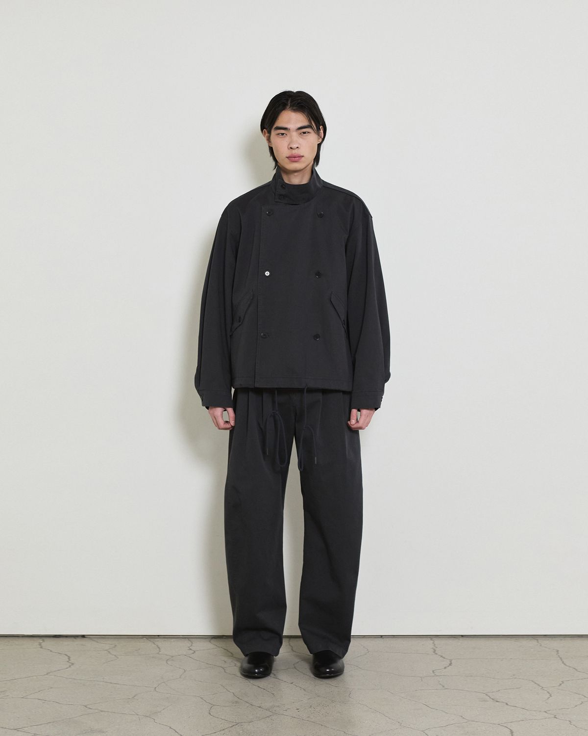 디앤드퀘스천(THEENDQUESTION) Chino belt pants / DARK GRAY