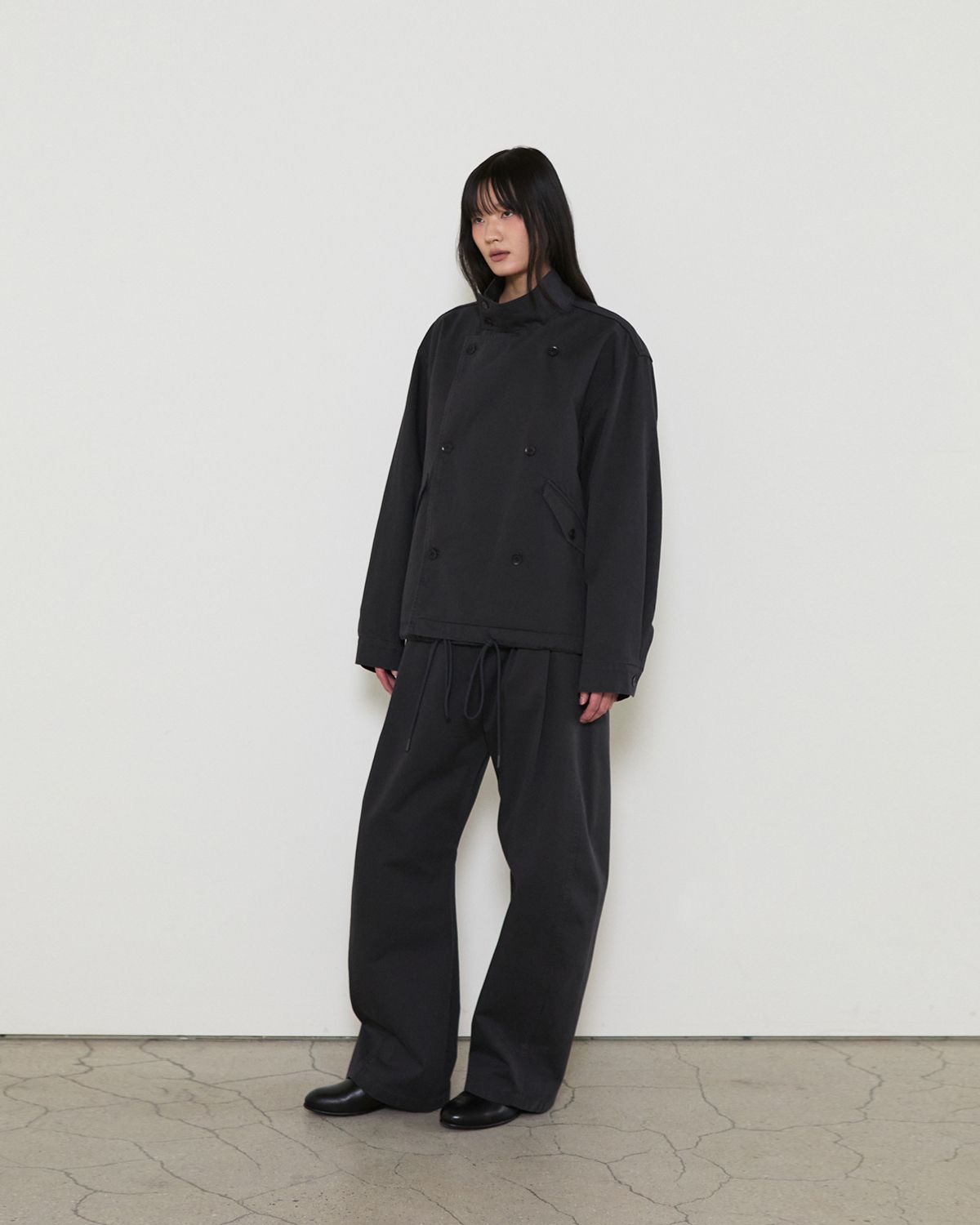 디앤드퀘스천(THEENDQUESTION) Chino belt pants / DARK GRAY