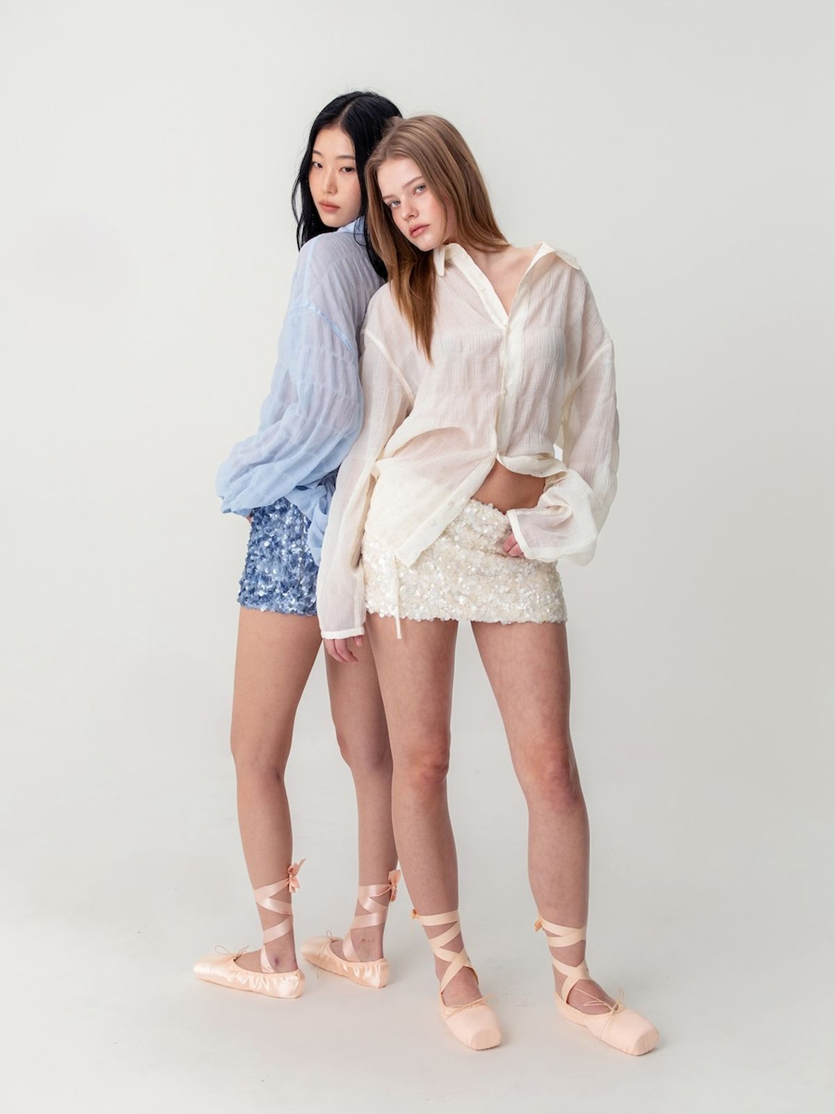 글로니(GLOWNY) TWINKLE MINI SKIRT (IVORY)