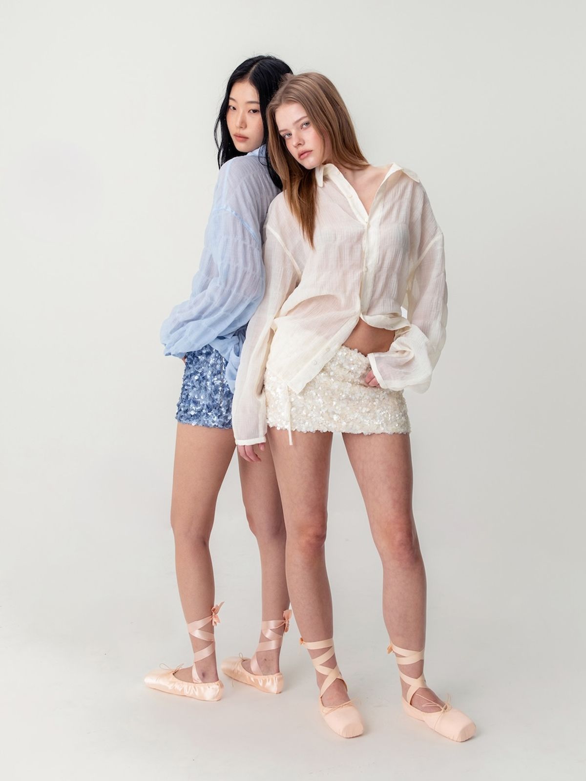 글로니(GLOWNY) COASTAL WRINKLE SHIRT (IVORY)