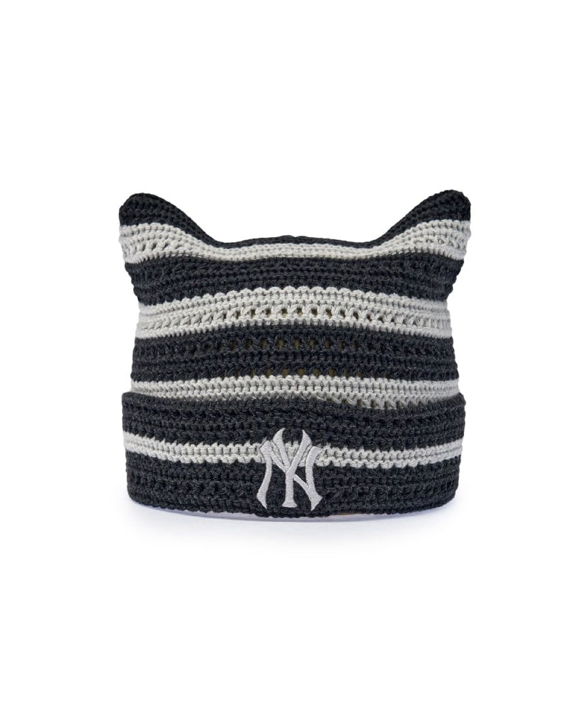 엠엘비(MLB) 썸머 스트라이프 미야옹 비니 NY (Black)