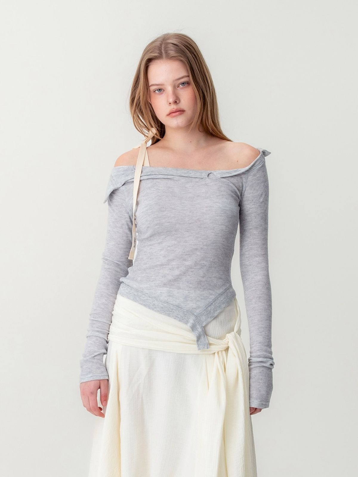 글로니(GLOWNY) DEMI SOFT BREEZE LONG SLEEVE (MELANGE GRAY)