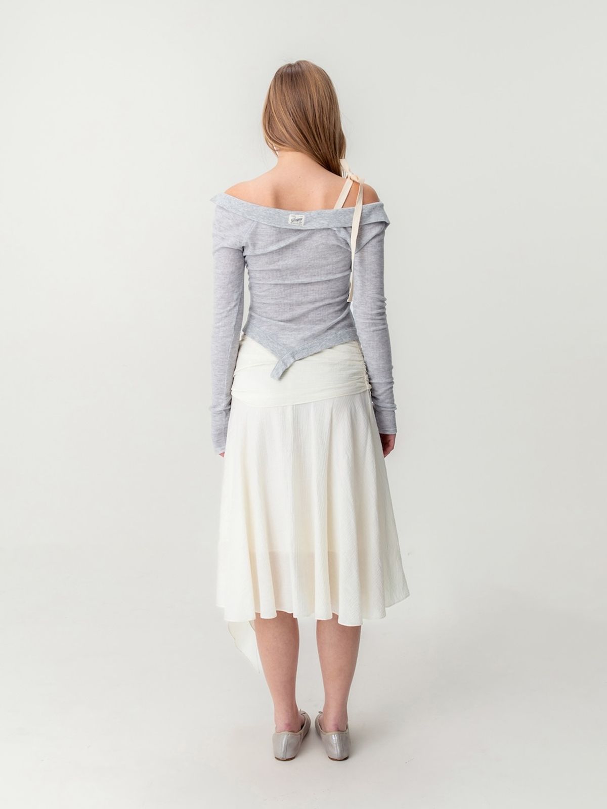 글로니(GLOWNY) DEMI SOFT BREEZE LONG SLEEVE (MELANGE GRAY)