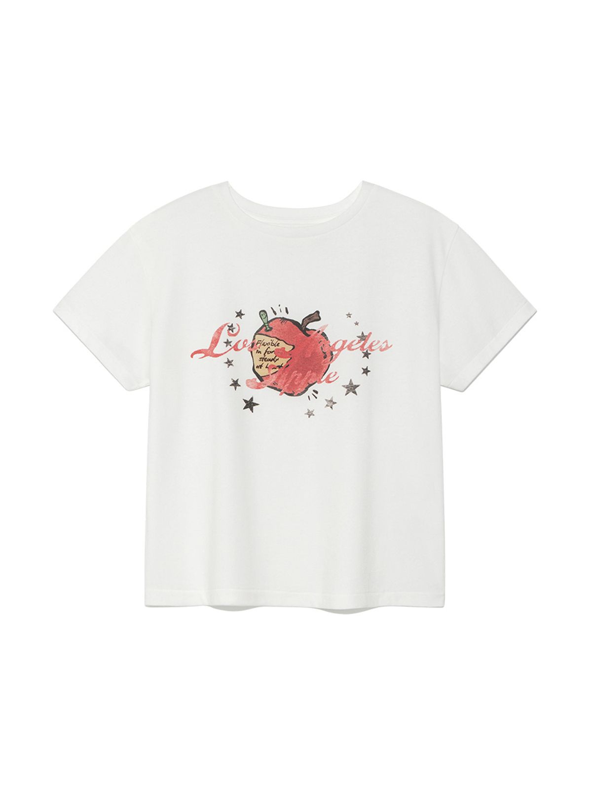 글로니(GLOWNY) APPLE GRAPHIC TEE (WHITE)