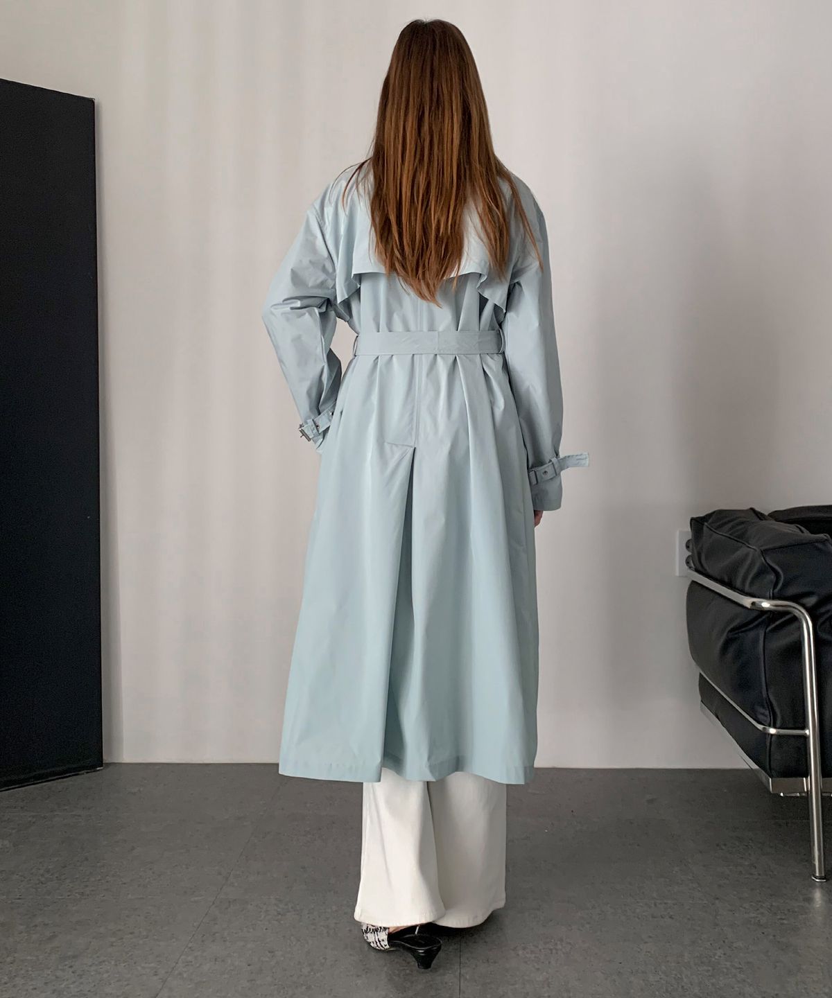바스카라(VASCARA) Belted Nylon Trench Coat (3colors)