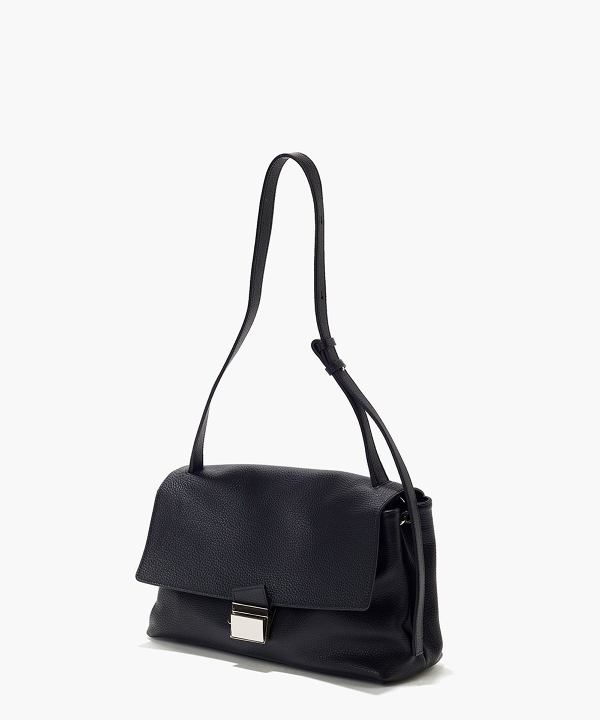 플로르(FLOR) 델피 사첼 숄더백 Delfi Leather Satchel Bag Black