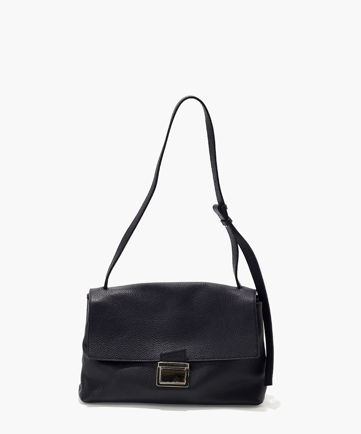 플로르(FLOR) 델피 사첼 숄더백 Delfi Leather Satchel Bag Black