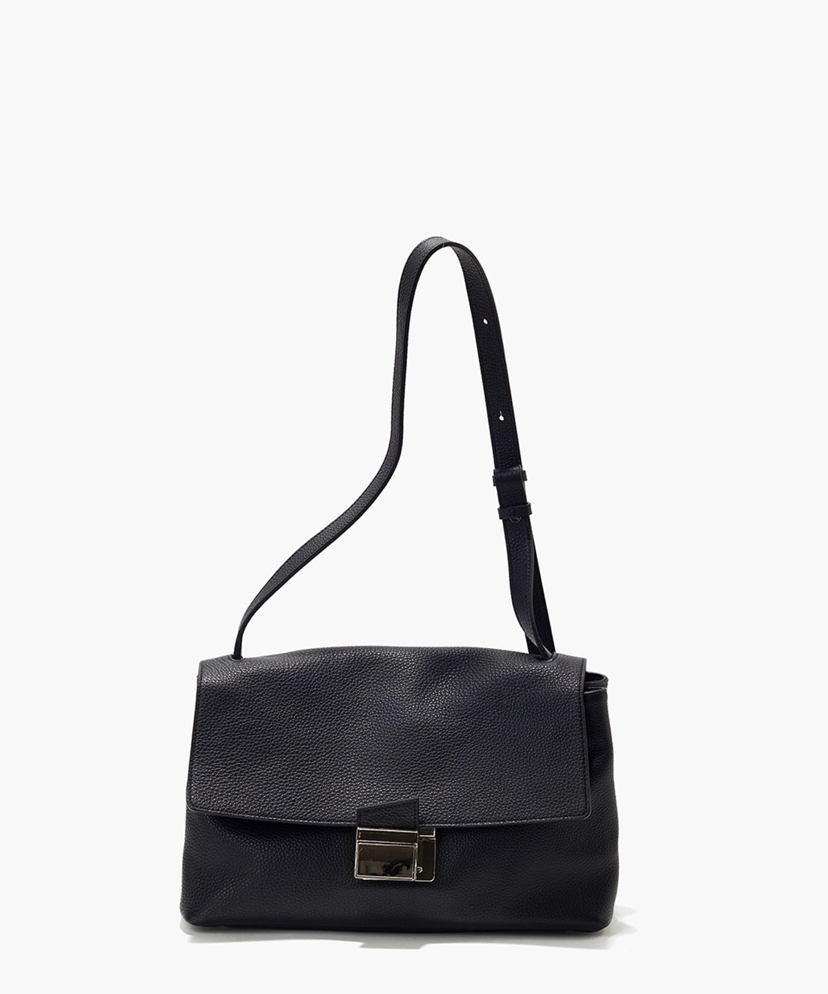 플로르(FLOR) 델피 사첼 숄더백 Delfi Leather Satchel Bag Black