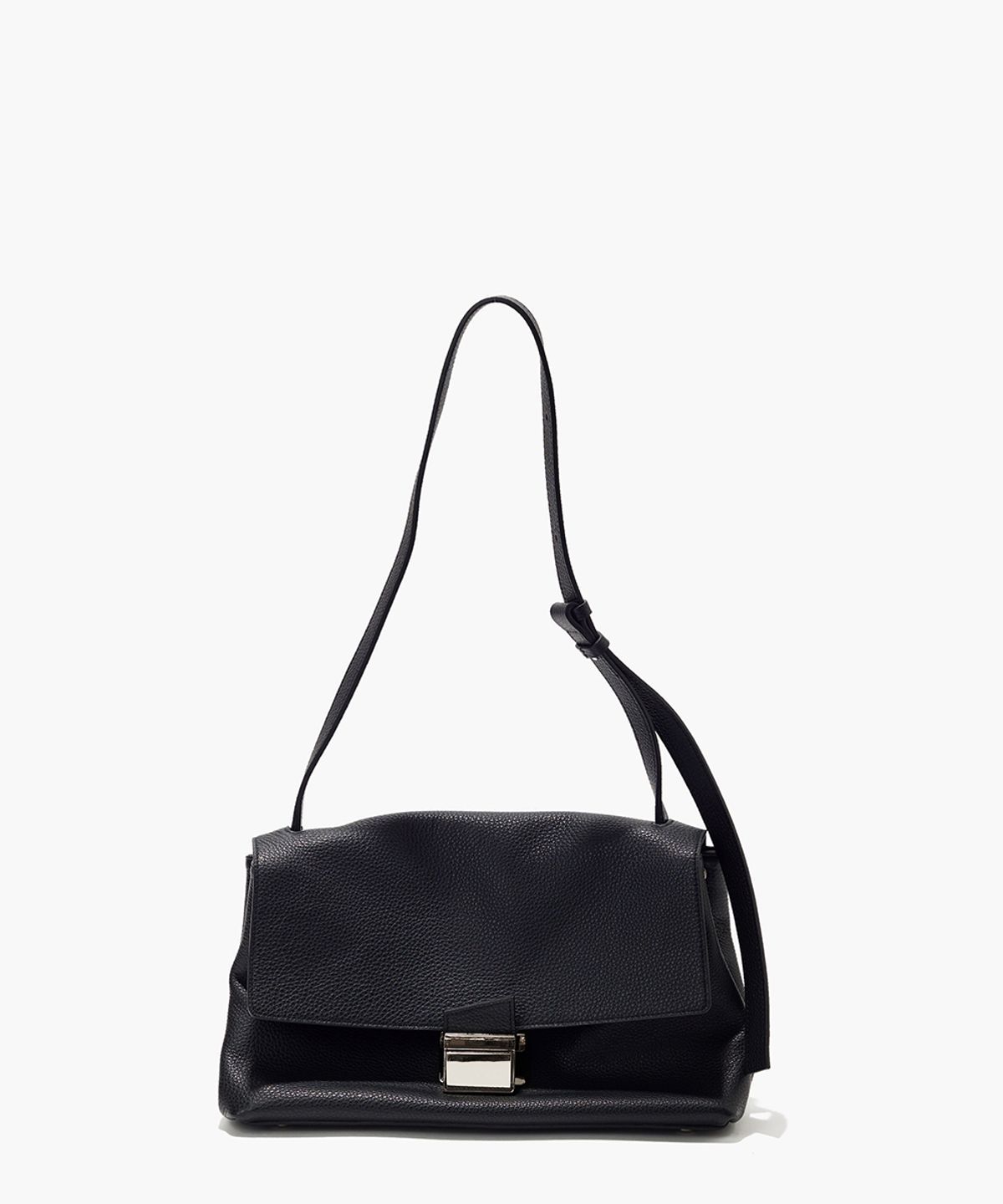 플로르(FLOR) 델피 사첼 숄더백 Delfi Leather Satchel Bag Black