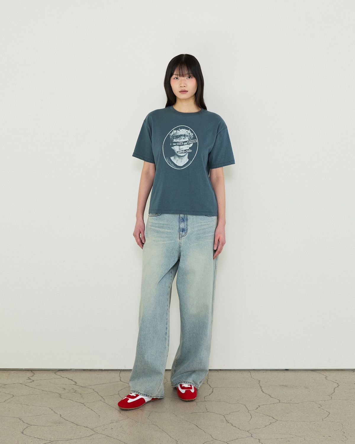 디앤드퀘스천(THEENDQUESTION) Vintage washed jeans / LIGHT BLUE