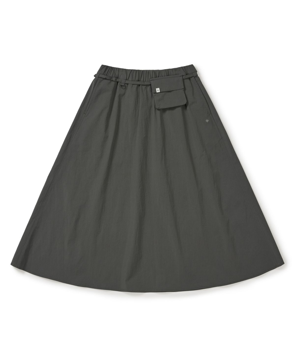 스노우피크 어패럴(SNOWPEAK APPAREL) 루트 플레어 롱스커트 (S26MWRSK61) Rustic Khaki