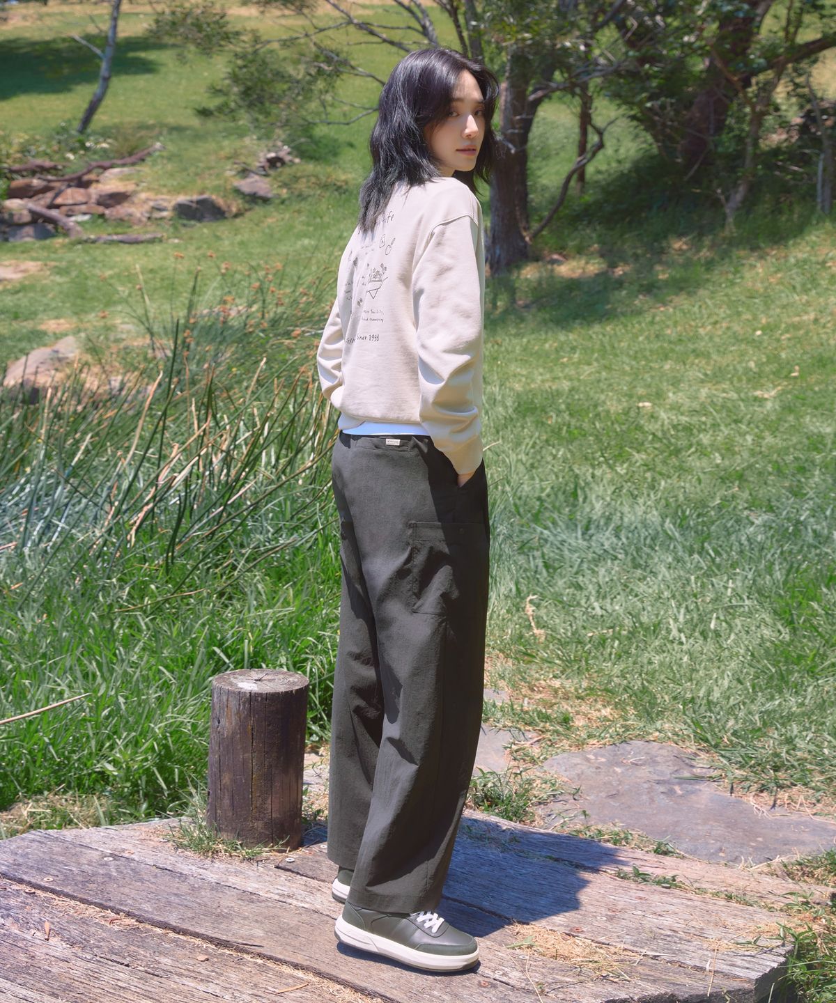 스노우피크 어패럴(SNOWPEAK APPAREL) 루트 여성 포켓 팬츠 (S26MWRPT65) Black