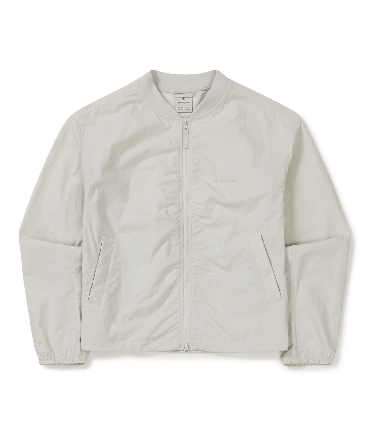 스노우피크 어패럴(SNOWPEAK APPAREL) 경량 타슬란 여성 봄버 자켓 (S26MWLWB55) Light Beige