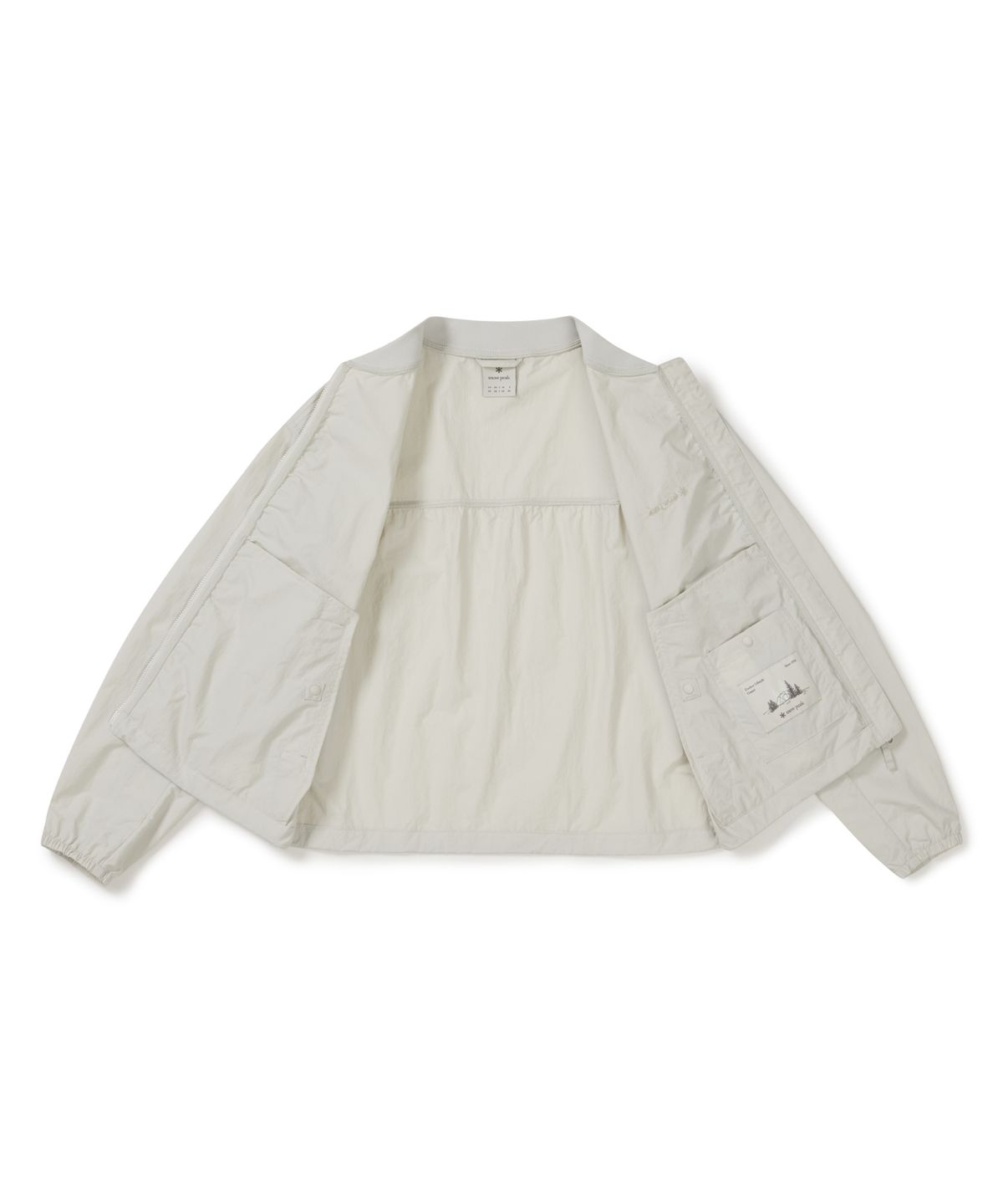 스노우피크 어패럴(SNOWPEAK APPAREL) 경량 타슬란 여성 봄버 자켓 (S26MWLWB55) Light Beige