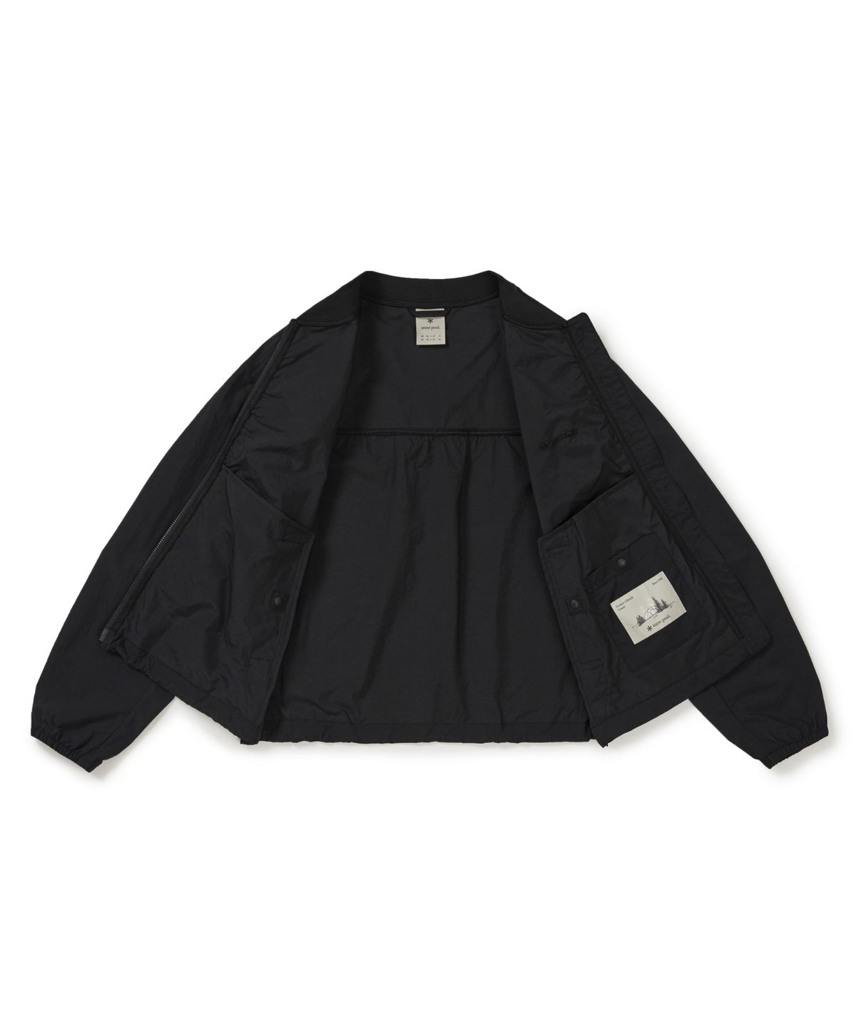 스노우피크 어패럴(SNOWPEAK APPAREL) 경량 타슬란 여성 봄버 자켓 (S26MWLWB55) Black