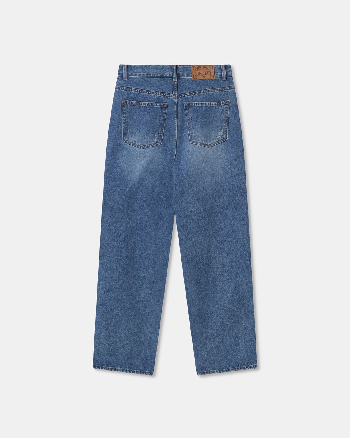 디앤드퀘스천(THEENDQUESTION) Damage washed jeans / BLUE