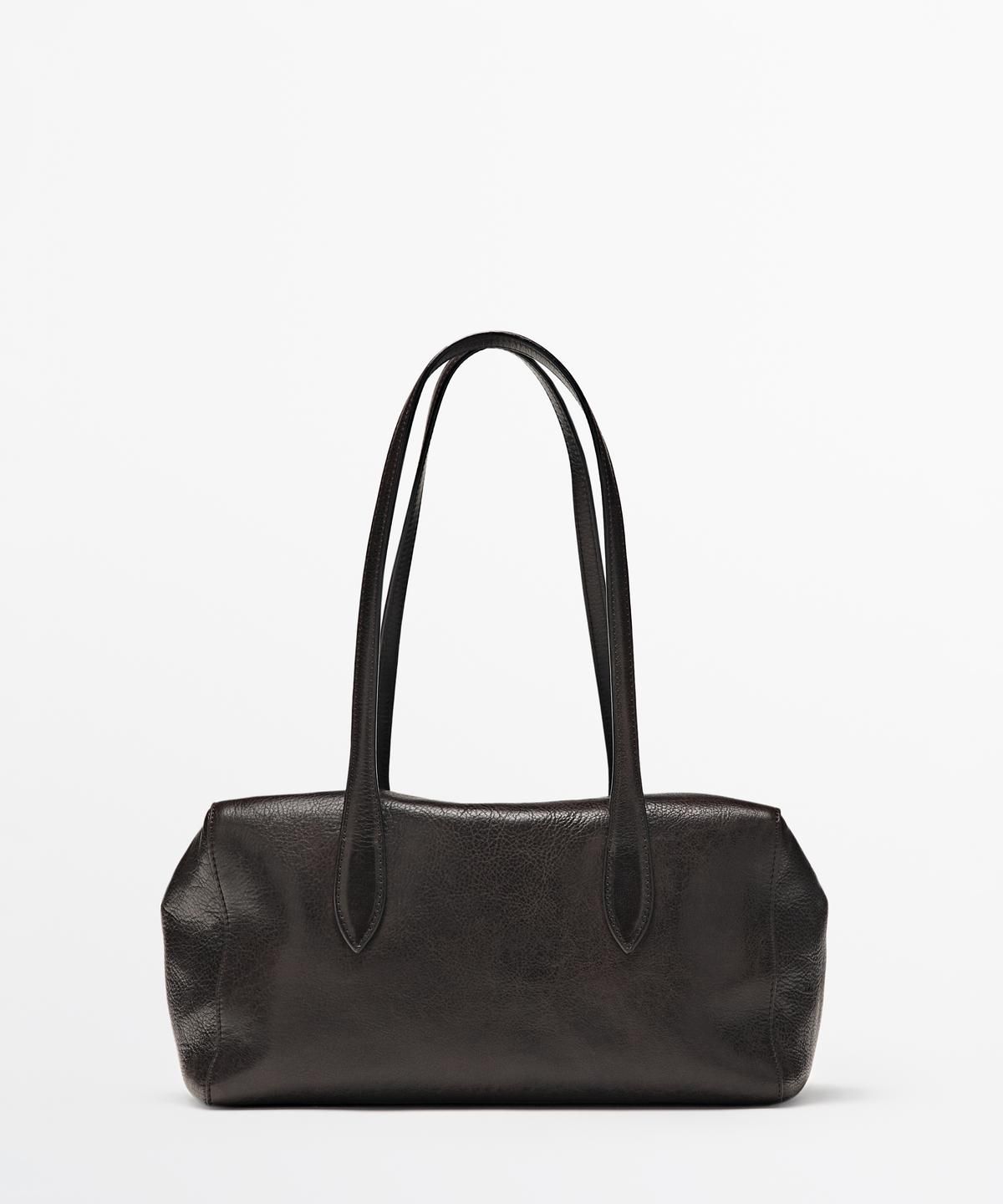 마시모두띠(MASSIMO DUTTI) 웨스트 나파 레더 사첼 백