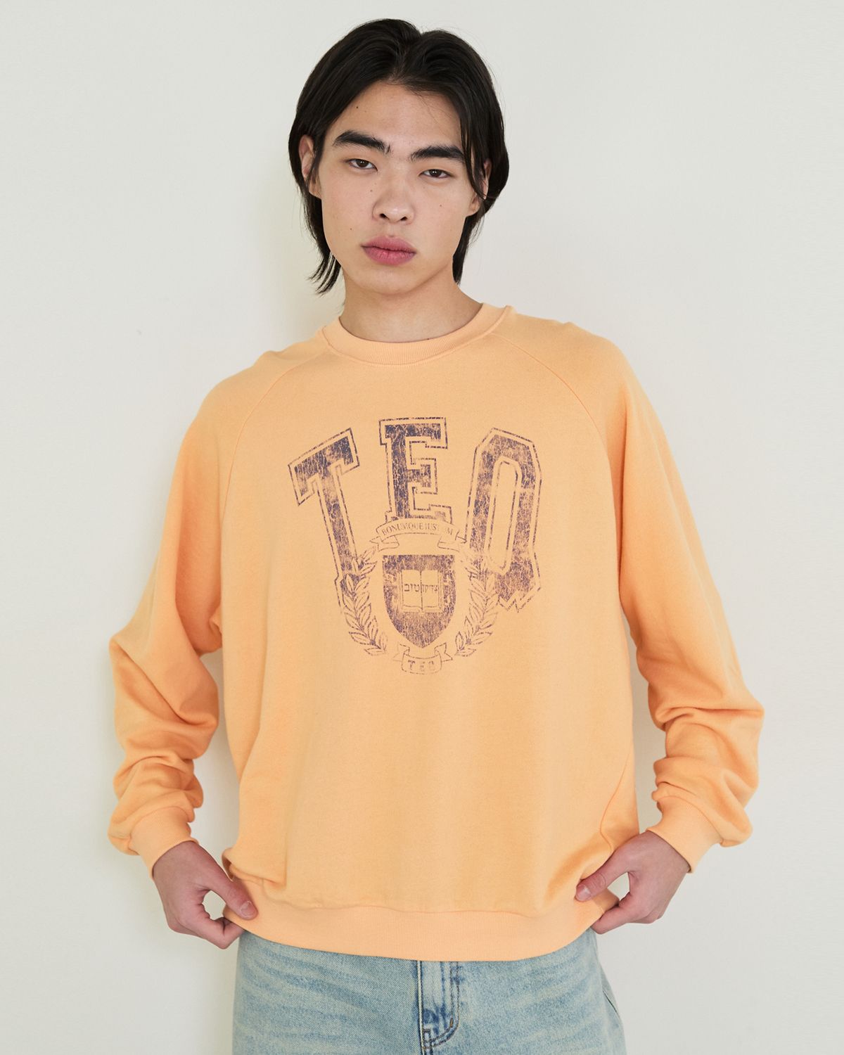 디앤드퀘스천(THEENDQUESTION) TEQ print t-shirt / ORANGE