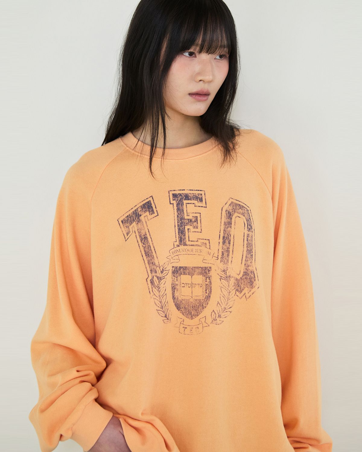 디앤드퀘스천(THEENDQUESTION) TEQ print t-shirt / ORANGE