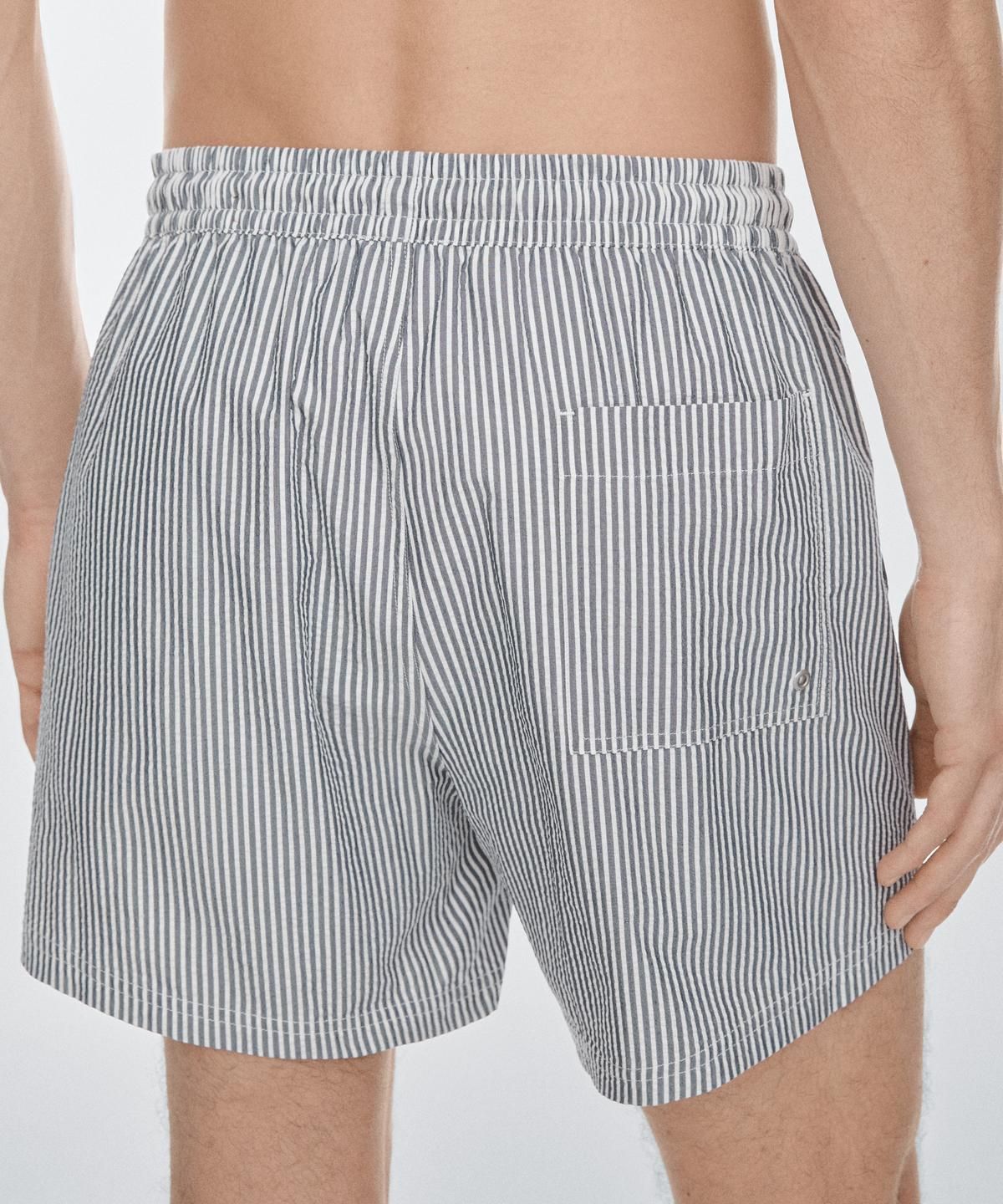 마시모두띠(MASSIMO DUTTI) 스트라이프 디테일 스윔팬츠