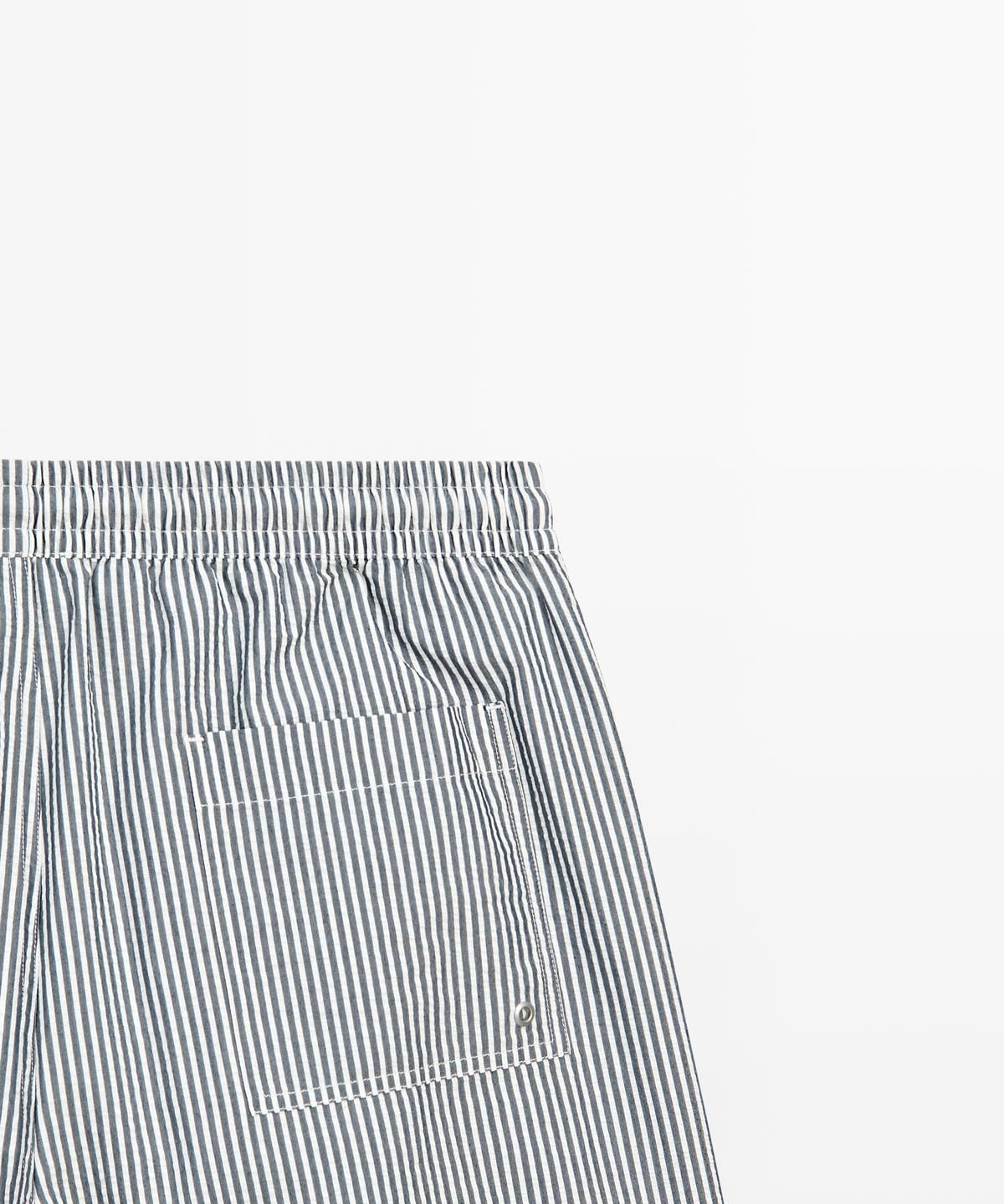 마시모두띠(MASSIMO DUTTI) 스트라이프 디테일 스윔팬츠