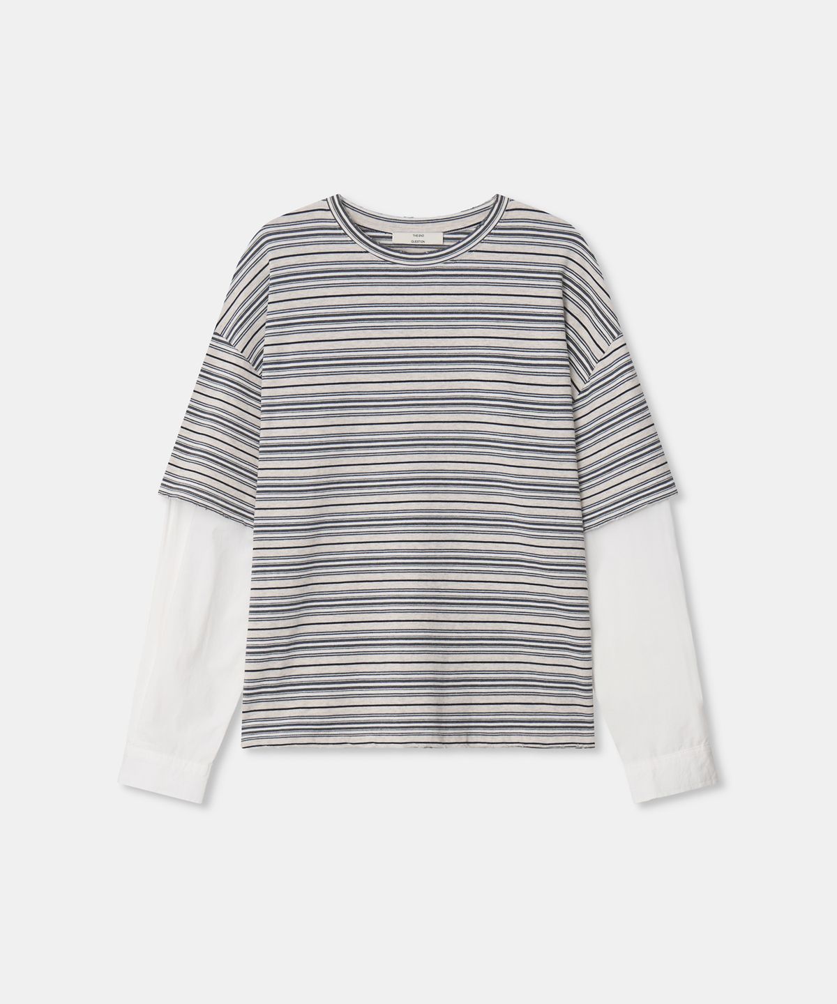 디앤드퀘스천(THEENDQUESTION) Shirt layered t-shirt / GRAY