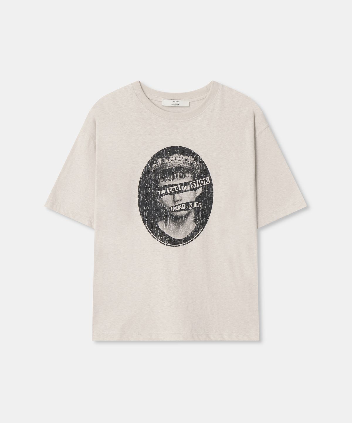 디앤드퀘스천(THEENDQUESTION) King Vintage t-shirt / IVORY