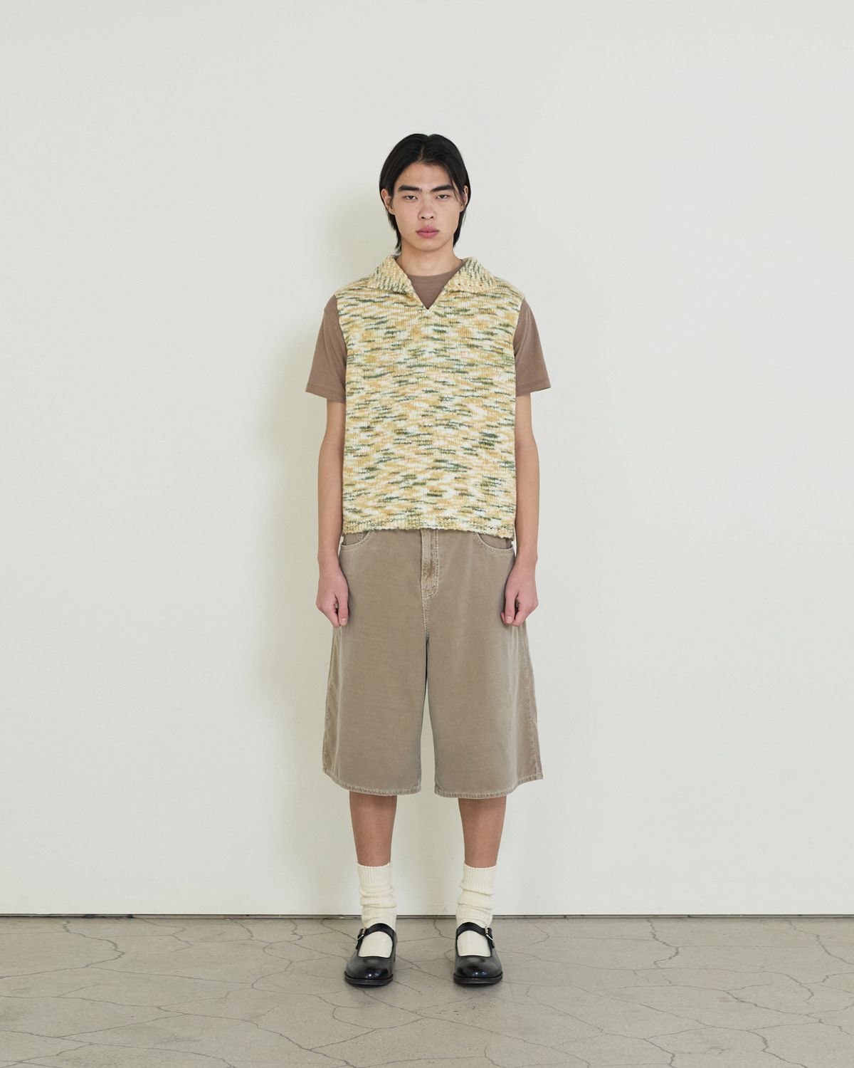 디앤드퀘스천(THEENDQUESTION) Wool boucle vest / GREEN