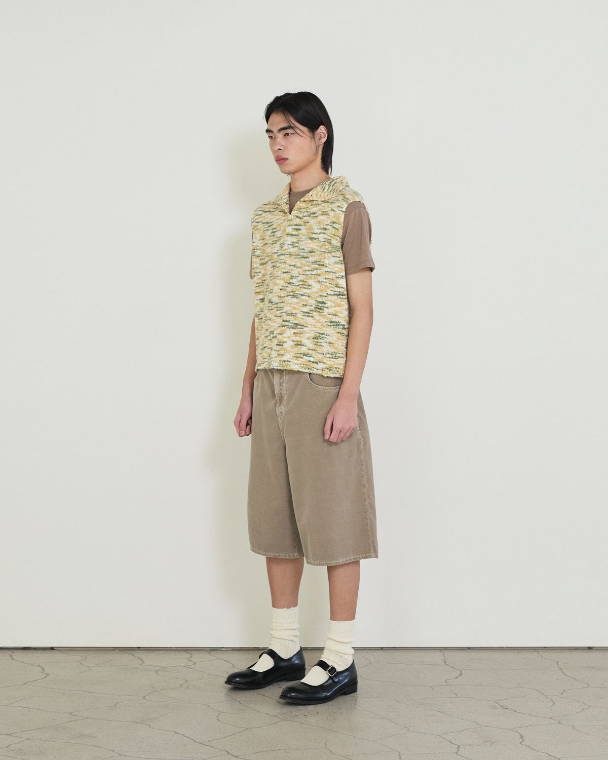 디앤드퀘스천(THEENDQUESTION) Wool boucle vest / GREEN