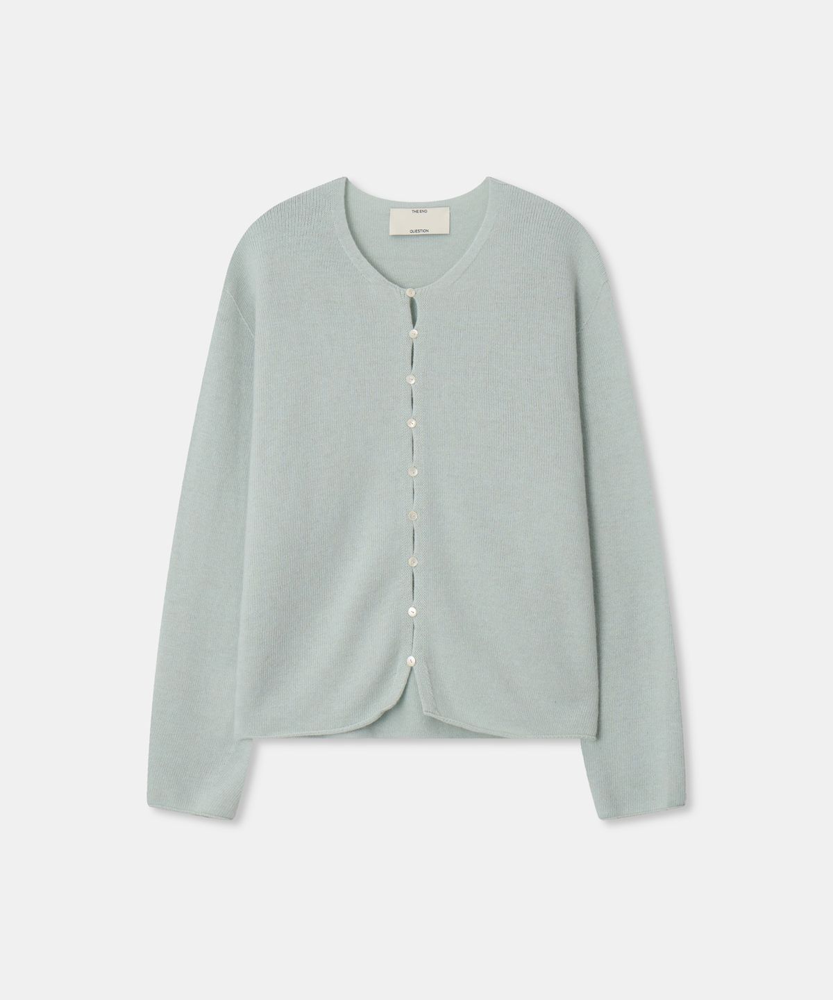 디앤드퀘스천(THEENDQUESTION) Wholegarment Button Cardigan / LIGHT BLUE