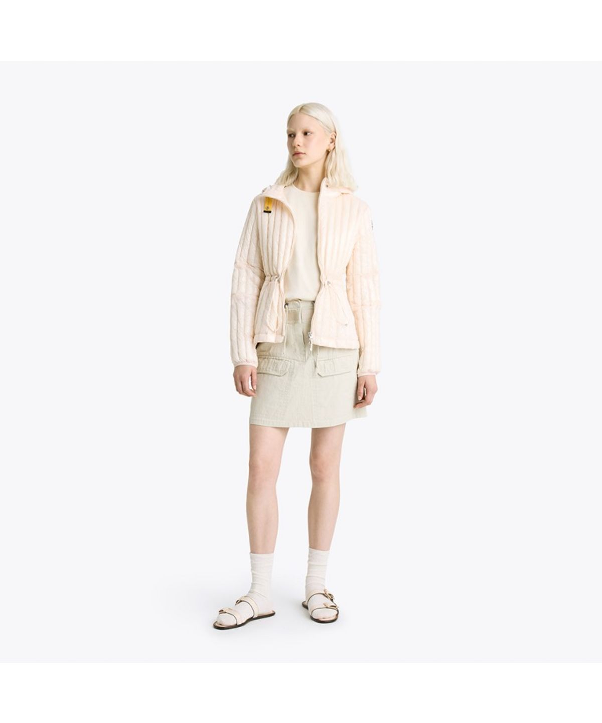 파라점퍼스(PARA JUMPERS) 여성 초경량 다운 재킷 쿠온-Blush White (26SMPWPUIP33PJ0281)