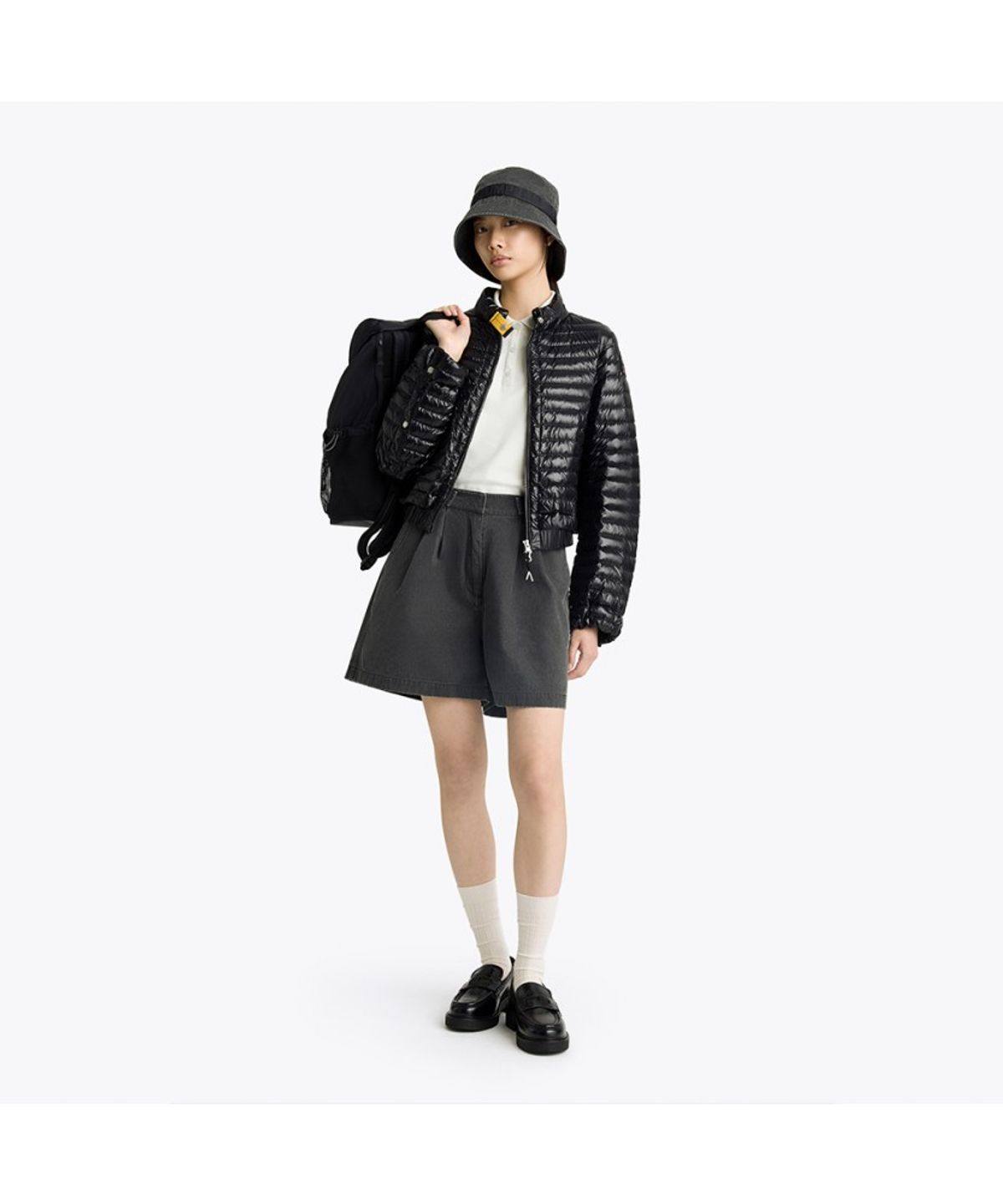 파라점퍼스(PARA JUMPERS) 여성 초경량 다운 재킷 아카네-Black (26SMPWPUIP34PJ0541)