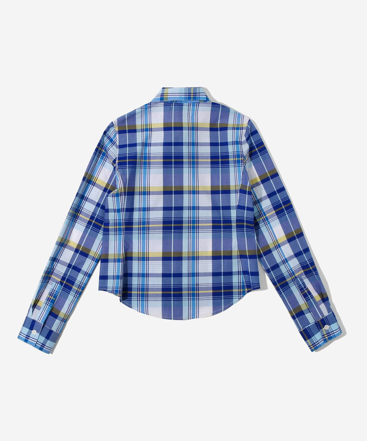 키지코(KIJIKO) ke205-Slim Fit Check Shirt Blue