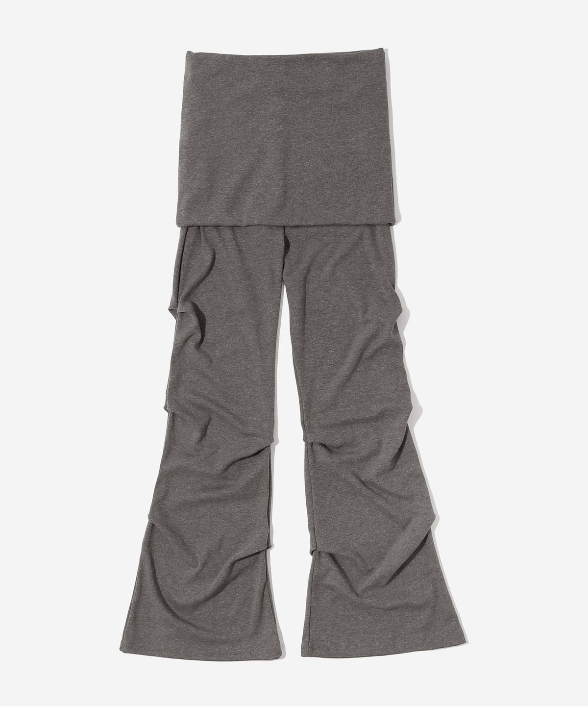 키지코(KIJIKO) ke609-Shirring Skirt Leggings Ash Brown
