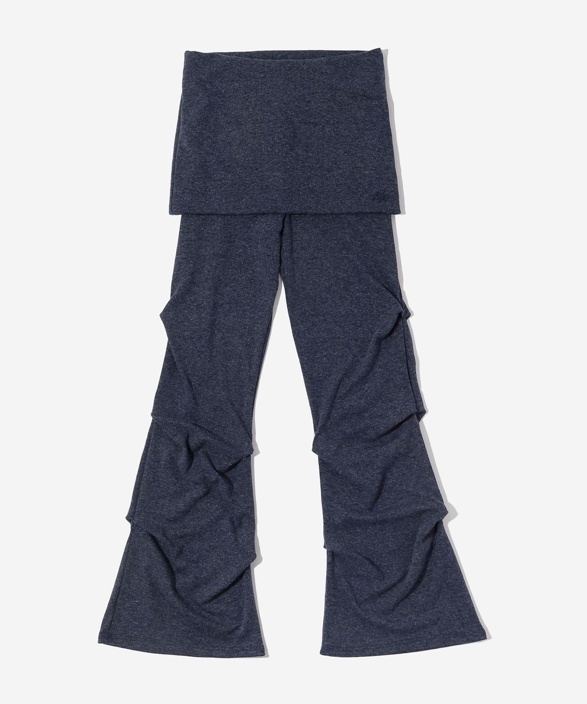 키지코(KIJIKO) ke609-Shirring Skirt Leggings Navy