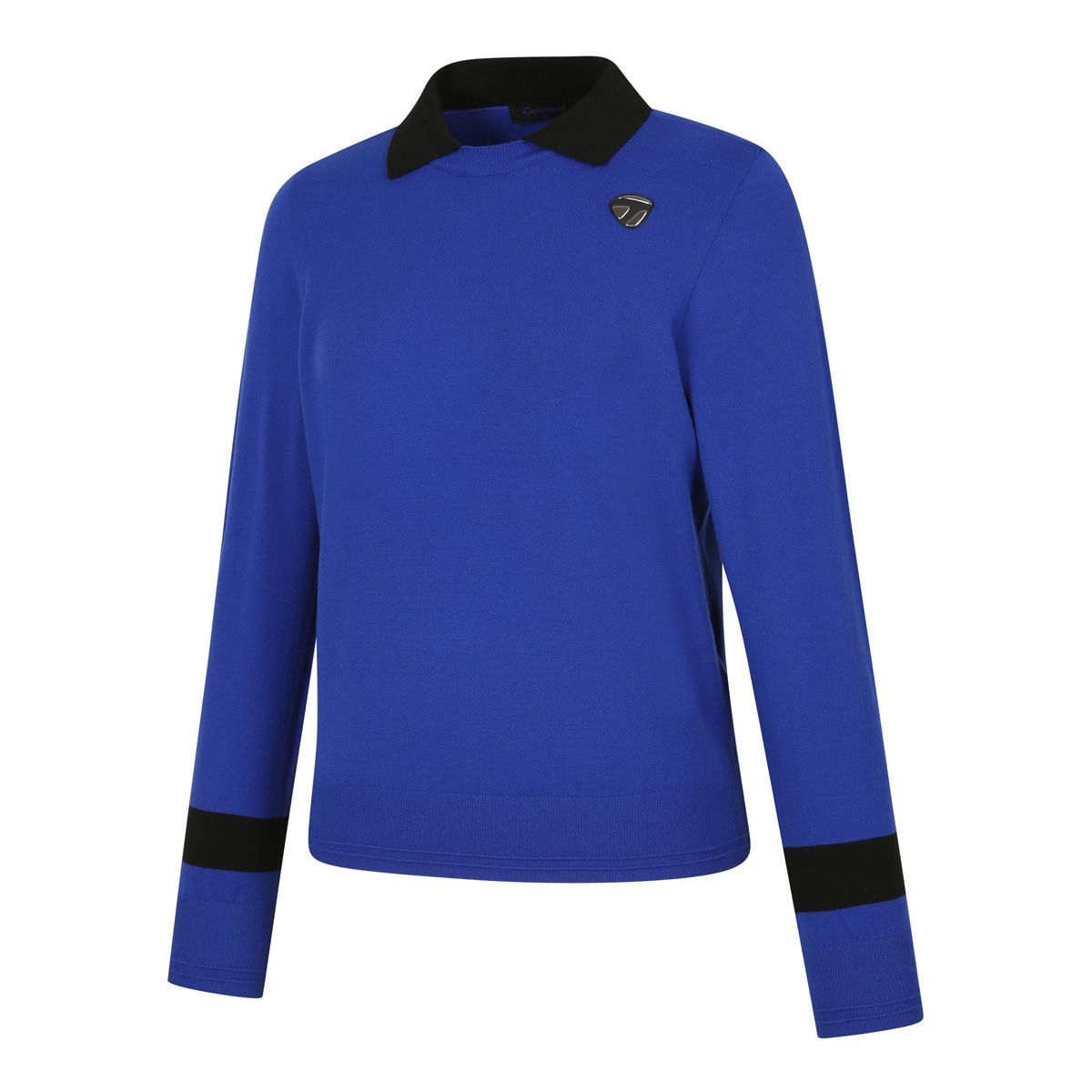 테일러메이드 어패럴(TAYLORMADE APPAREL) 26SS 여성 카라 배색 니트 TS6-52HG21-907