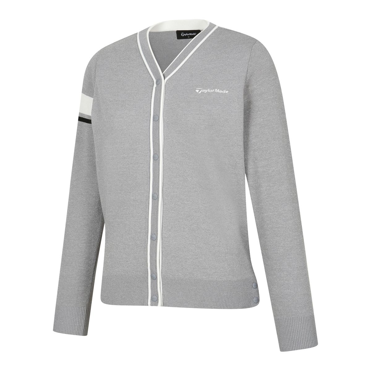 테일러메이드 어패럴(TAYLORMADE APPAREL) 26SS 여성 배색 V넥 니트 가디건 TS6-52HG24-193