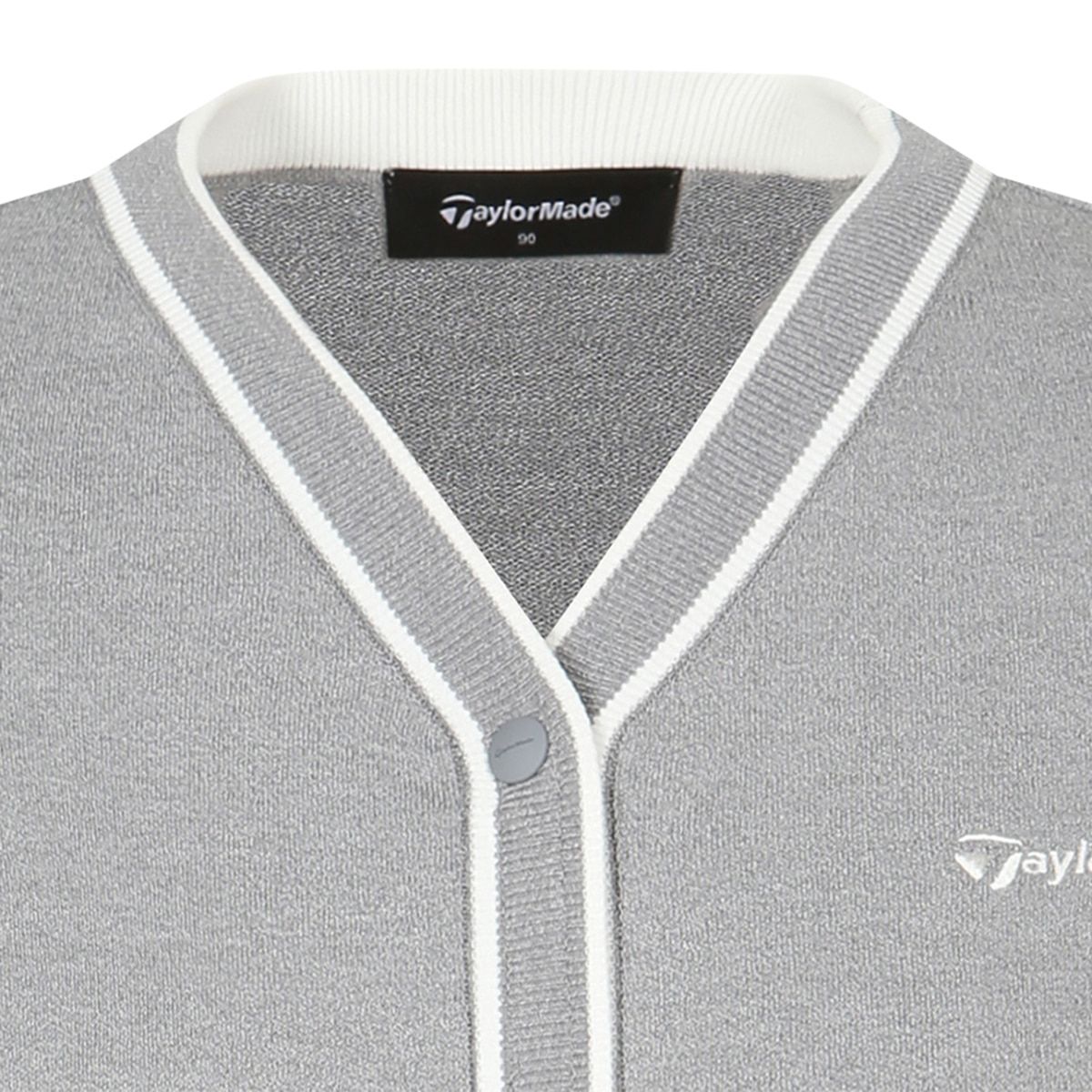 테일러메이드 어패럴(TAYLORMADE APPAREL) 26SS 여성 배색 V넥 니트 가디건 TS6-52HG24-193