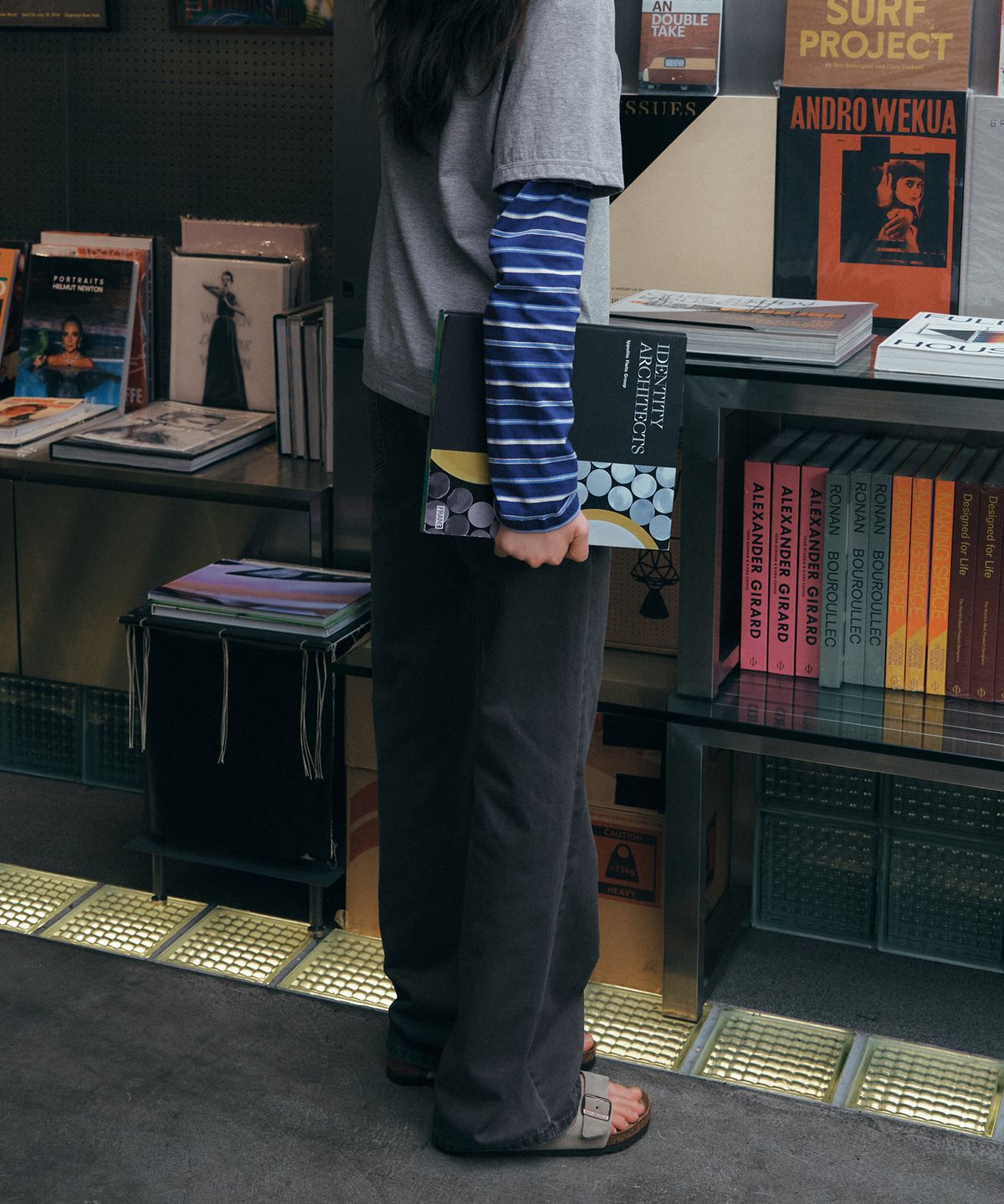 그린버터(GREENBUTTER) Essential Boots-Cut Jeans (Gray)