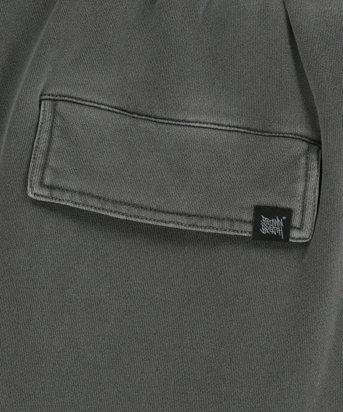 브라운브레스(BROWNBREATH) DYED PIGMENT SHORTS - CHARCOAL