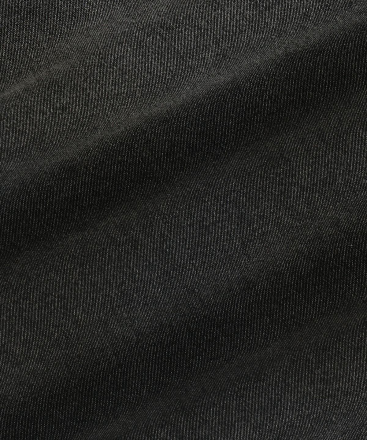 브라운브레스(BROWNBREATH) WASHED BANDING BERMUDA PANTS - BLACK