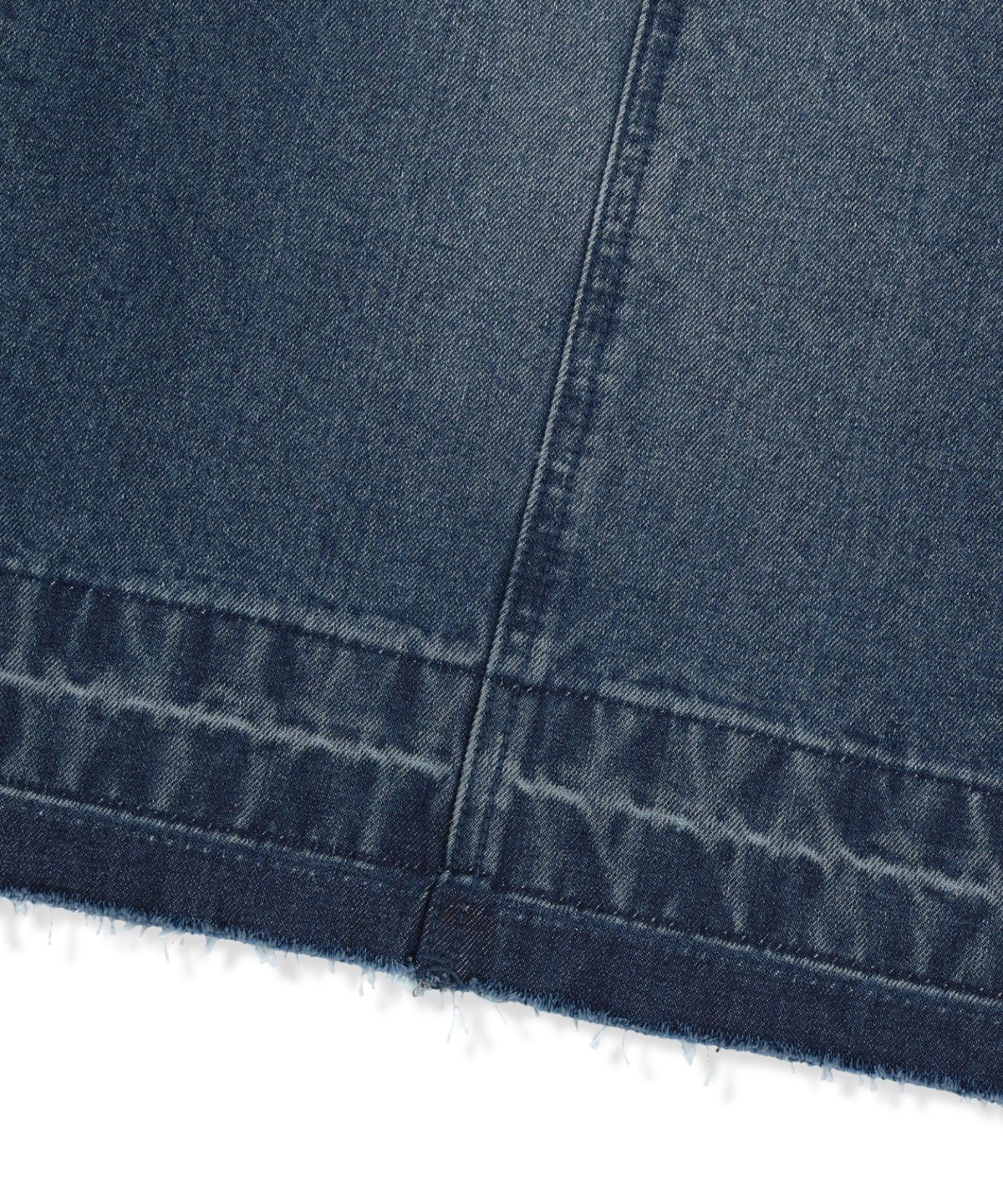 브라운브레스(BROWNBREATH) WASHED BANDING BERMUDA PANTS - INDIGO